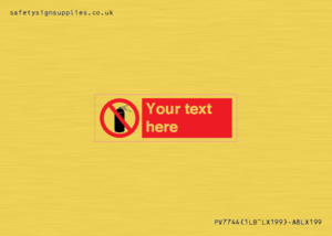 Custom prohibition no aerosol